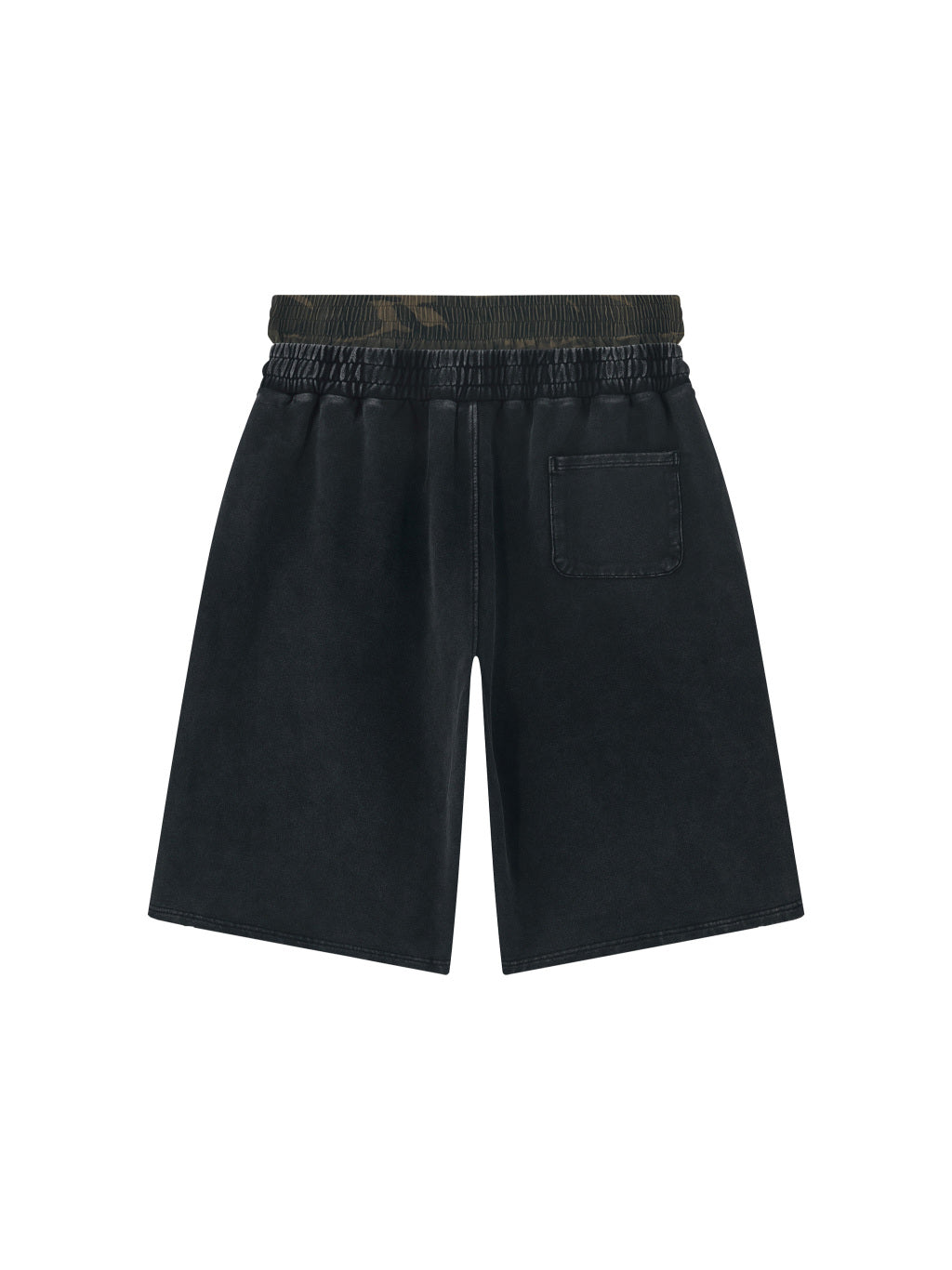 Unisex Vintage Wash Distressed Wide Leg Shorts