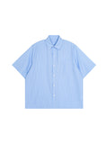 Striped Boxy Short Sleeve Shirt