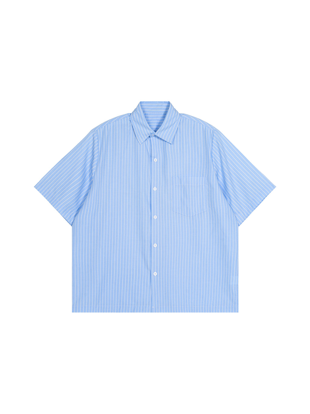 Striped Boxy Short Sleeve Shirt