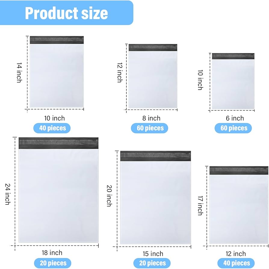 Poly Mailer With Receipt Pocket (100pcs)
