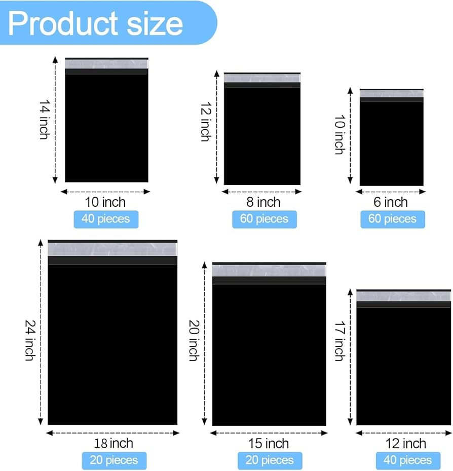 Poly Mailer With Receipt Pocket (100pcs)