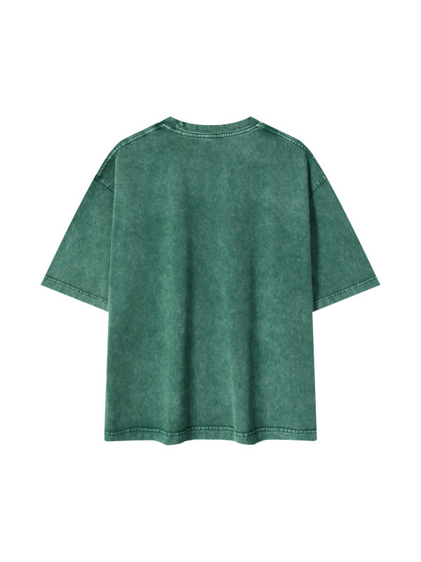 Mineral Wash Boxy Cotton T-Shirt
