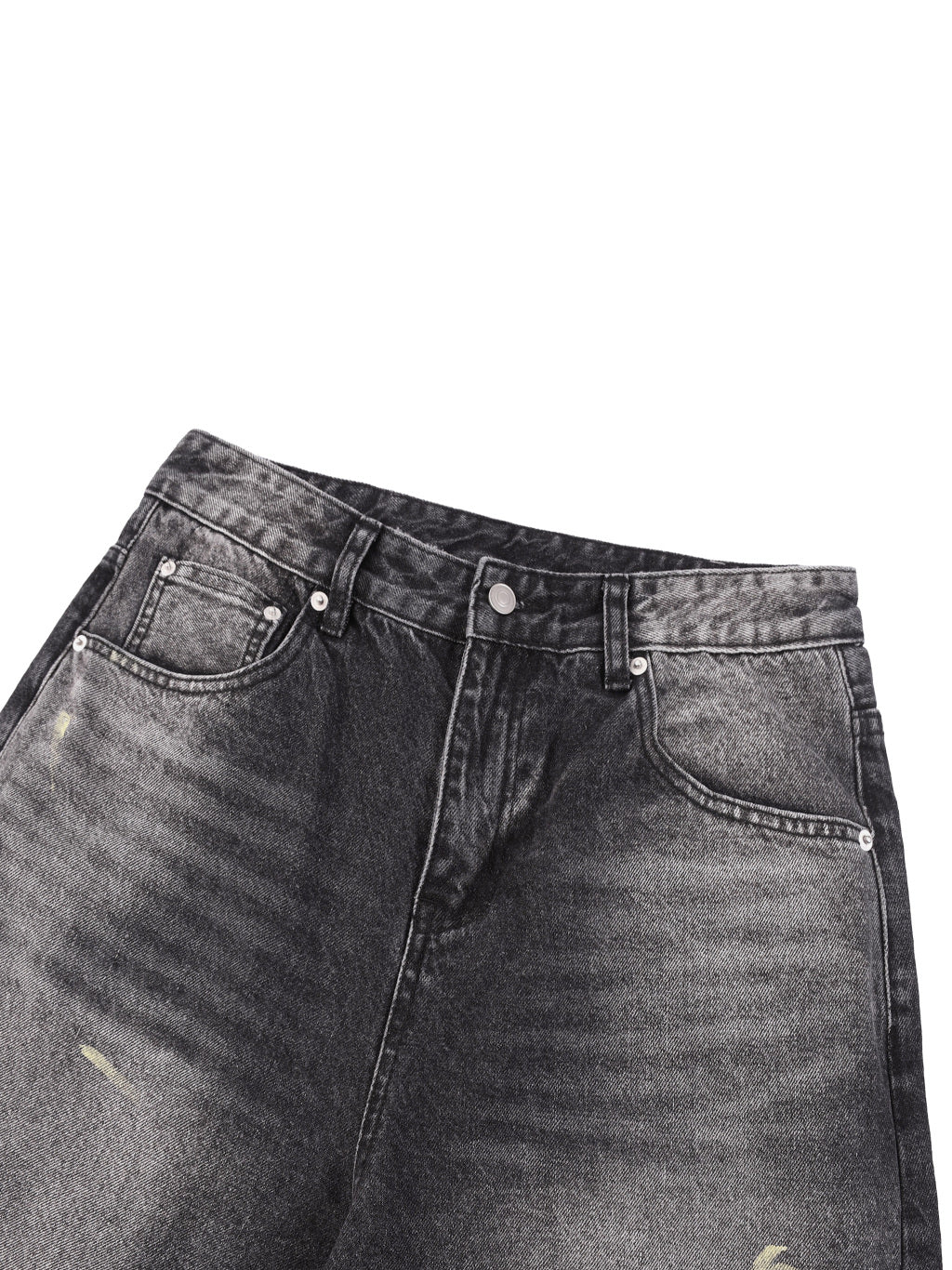 Men’s Vintage Wash Wide Leg Denim Shorts