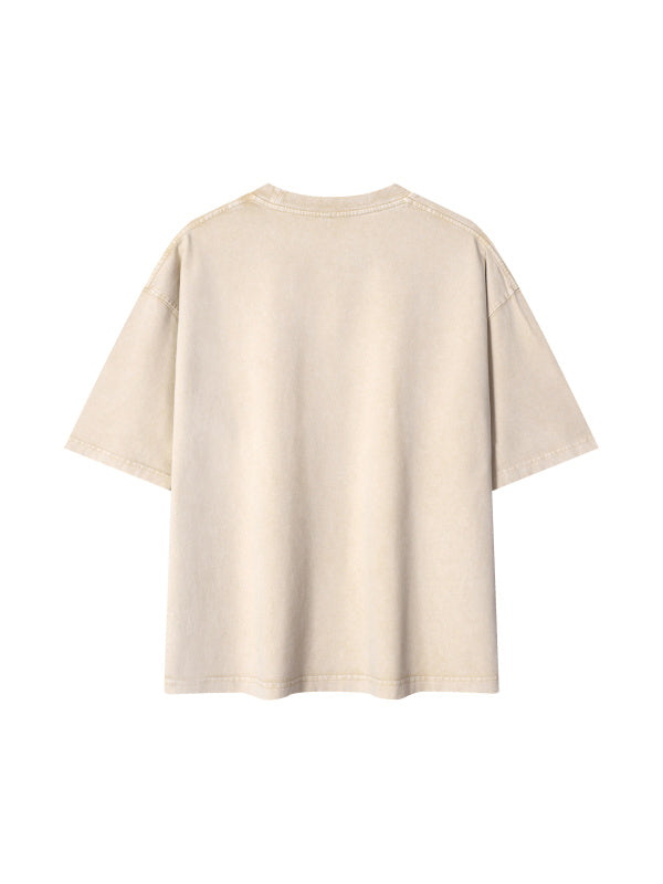 Mineral Wash Boxy Cotton T-Shirt