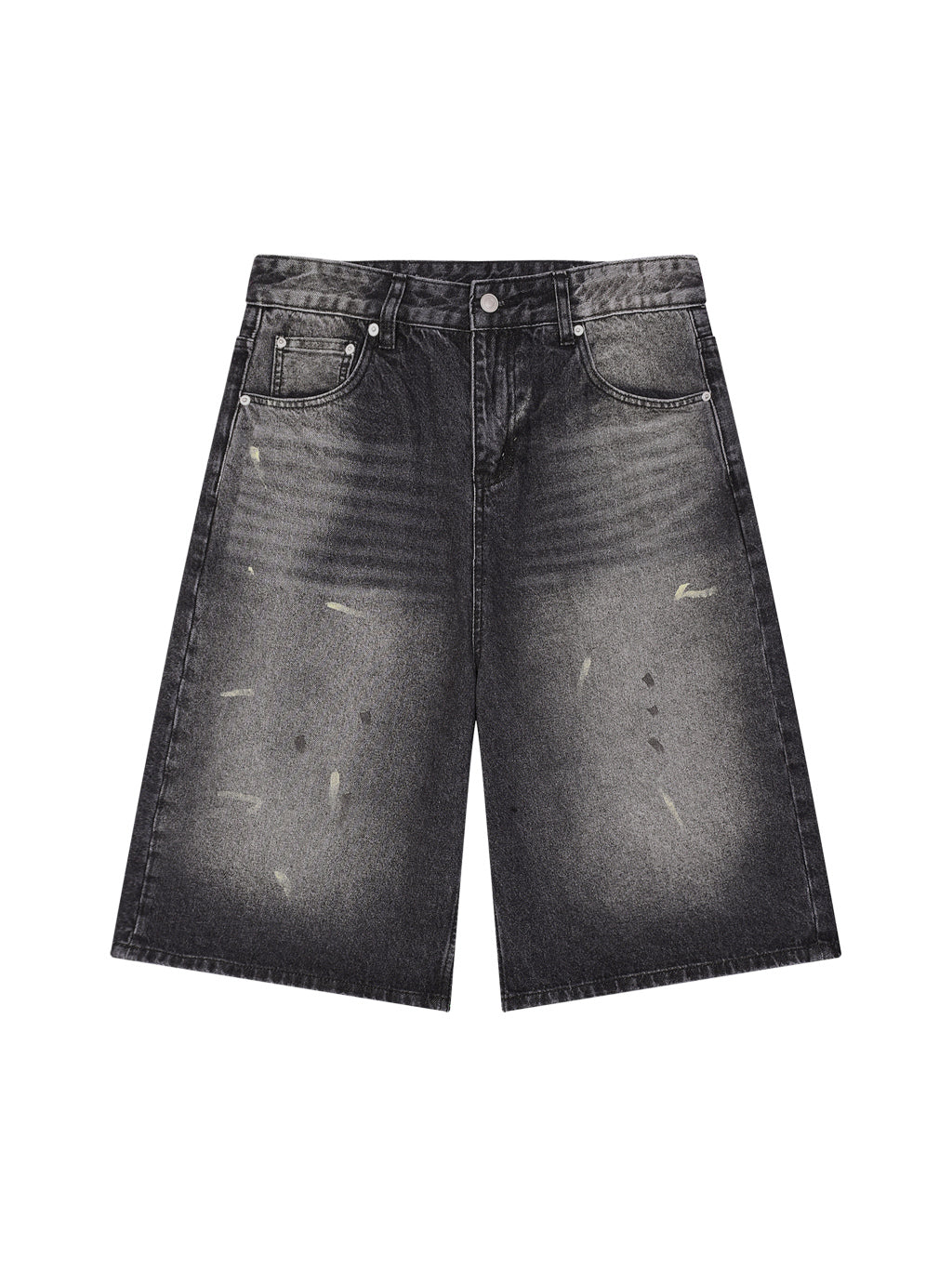 Men’s Vintage Wash Wide Leg Denim Shorts