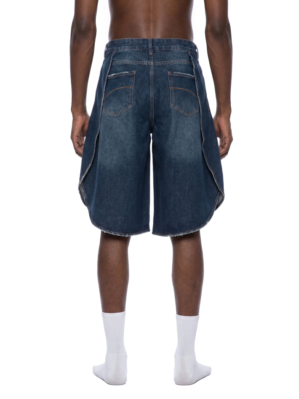 Men’s Wide Leg Denim Shorts