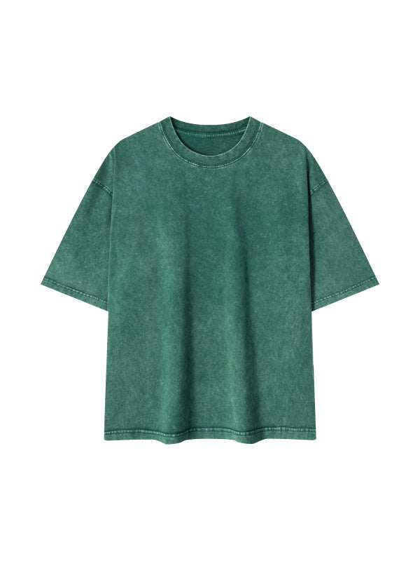 Mineral Wash Boxy Cotton T-Shirt