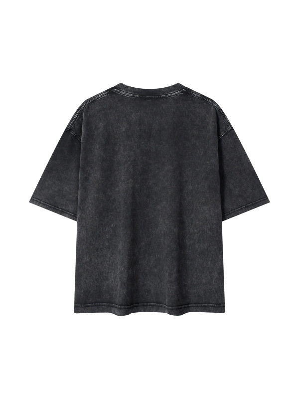 Mineral Wash Boxy Cotton T-Shirt