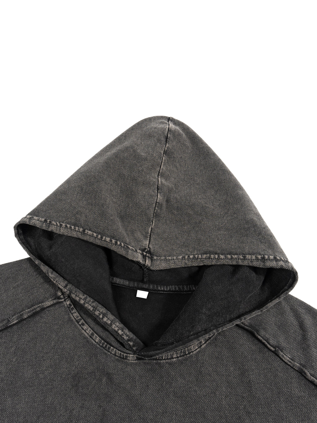 Snow Washed Boxy Hooded Tank Top