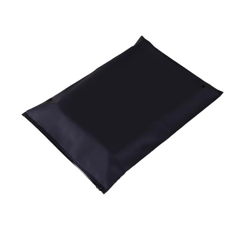 BLACK MATTE ZIPPER BAGS BIG