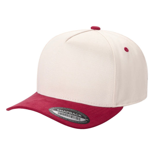 SUEDE BRIM-5 PANEL HAT