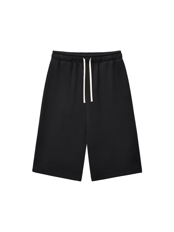 Relaxed Drawstring Three-quarter Sweatpants