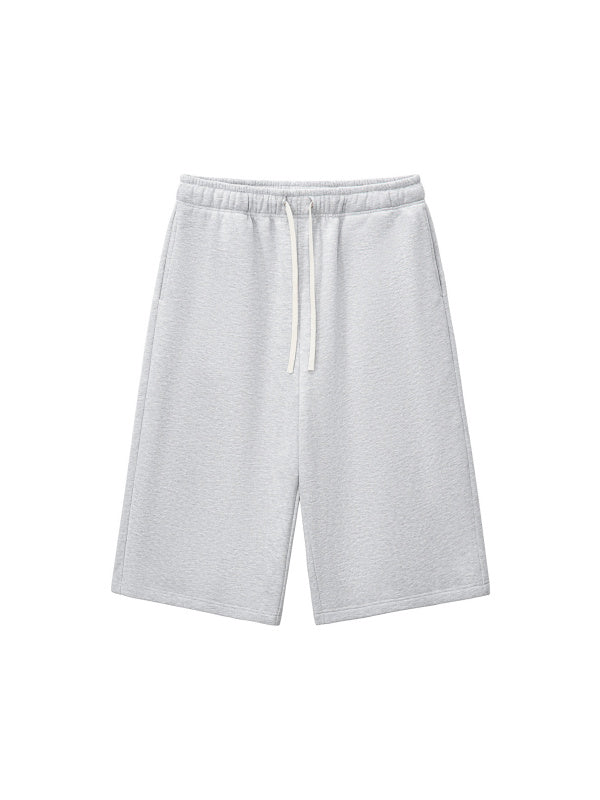 Relaxed Drawstring Three-quarter Sweatpants
