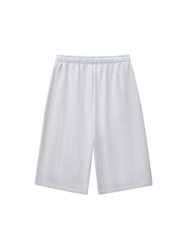 Relaxed Drawstring Three-quarter Sweatpants