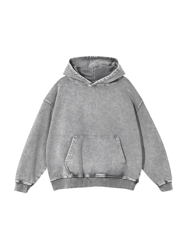 Premium Snow Washed Loose Cotton Hoodie