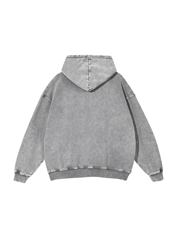 Premium Snow Washed Loose Cotton Hoodie