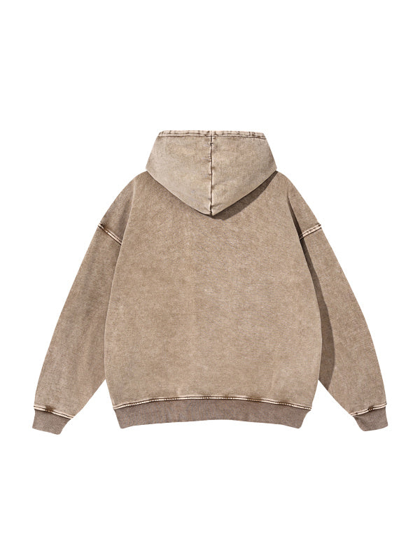 Premium Snow Washed Loose Cotton Hoodie